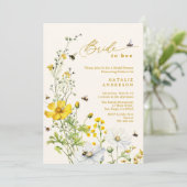 花嫁からビーガーデンワイルドフラワーズブライダルシャワー 招待状 (スタンド正面)