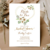 花嫁からビーハート幾何学的デイジーブライダルシャワー 招待状