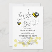 花嫁からビーホワイトドライブバイブライダルシャワー 招待状 (正面)