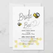 花嫁からビーホワイトブライダルシャワー 招待状 (正面)