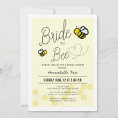 花嫁からビーライトイエローブライダルシャワー 招待状 (正面)