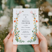 花嫁からビーワイルドフラワーガーデンブライダルシャワー 招待状