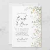 花嫁からビーワイルドフラワーブライダルシャワー 招待状 (正面)