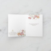 花嫁からビー ブライダルシャワーの感謝カード サンキューカード (内部)