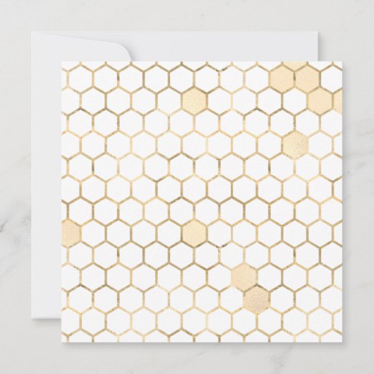 花嫁からBEEフローラブライダルシャワーへの招待 招待状 (裏面)