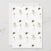 花嫁からBeeブライダルシャワーへの招待 招待状 (裏面)