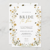 花嫁からBeeブライダルシャワーへの招待 招待状 (正面/裏面)