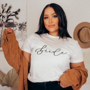 花嫁かわいいスクリプトバチェロレッテ/ブライダルパーティシャツ Tシャツ