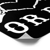 花嫁か死か スケルトン ゴシック ハロウィン ブライズ ポスター (角)