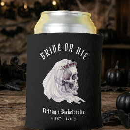 花嫁か死か スケルトン ドクロ ハロウィン バチェラーette 缶クーラー