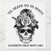 花嫁か死か ブライズ・パーティー オーダーメイド ウェディング ワインラベル (シングルラベル)