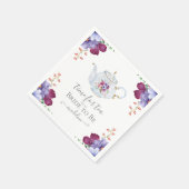 花嫁がお茶になるブライダルシャワー スタンダードカクテルナプキン (角)