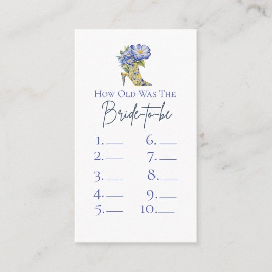 花嫁がどれくらい年をとっていたのか エンクロージャーカード (正面)