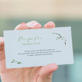 花嫁がほこりっぽい青いフローラになるためのレシピ エンクロージャーカード