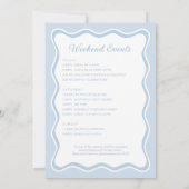 花嫁がまもなく！青いリボンお別れパーティー 招待状 (裏面)