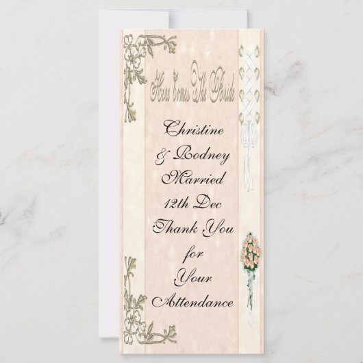 花嫁がやってくる (裏面)