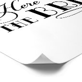 花嫁がやってくる 黒の結婚式 式場看板 ポスター (角)