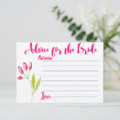 花嫁がアドバイスゲームになるブライダルシャワーカード 招待状 (スタンド正面)