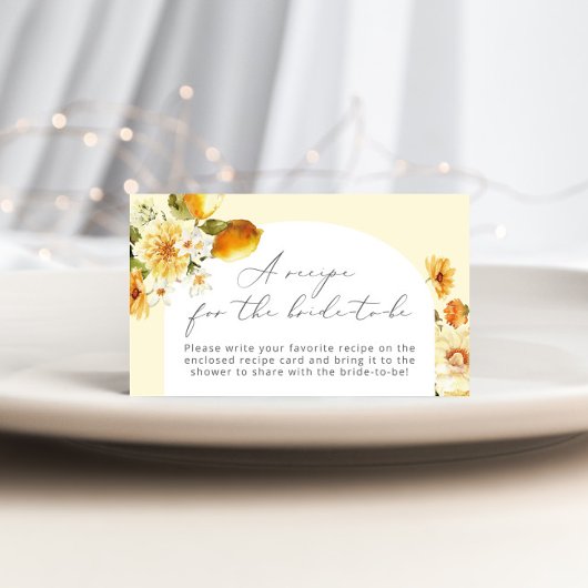 花嫁がエンクロージャカードになるレモンレシピ エンクロージャーカード