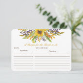 花嫁がカードになるレシピの編集可能 エンクロージャーカード (スタンド正面)