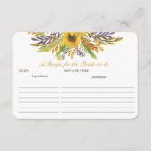 花嫁がカードになるレシピの編集可能 エンクロージャーカード (正面)