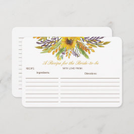 花嫁がカードになるレシピの編集可能 エンクロージャーカード