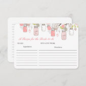 花嫁がカードになるレシピの編集可能 エンクロージャーカード (正面/裏面)