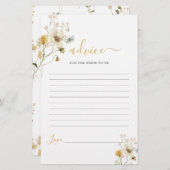 花嫁がカードになるワイルドフラワー春アドバイス (正面/裏面)