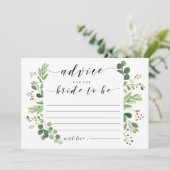 花嫁がカードブライダルシャワーになるアドバイス 招待状 (スタンド正面)