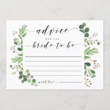 花嫁がカードブライダルシャワーになるアドバイス