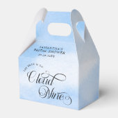 花嫁がクラウドナインブライダルシャワーへようこそ フェイバーボックス (裏面サイド)