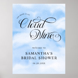 花嫁がクラウドナインブライダルシャワーへようこそ ポスター