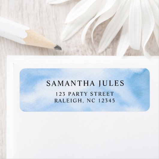 花嫁がクラウドナインブライダルシャワー ラベル (インサイチュ)