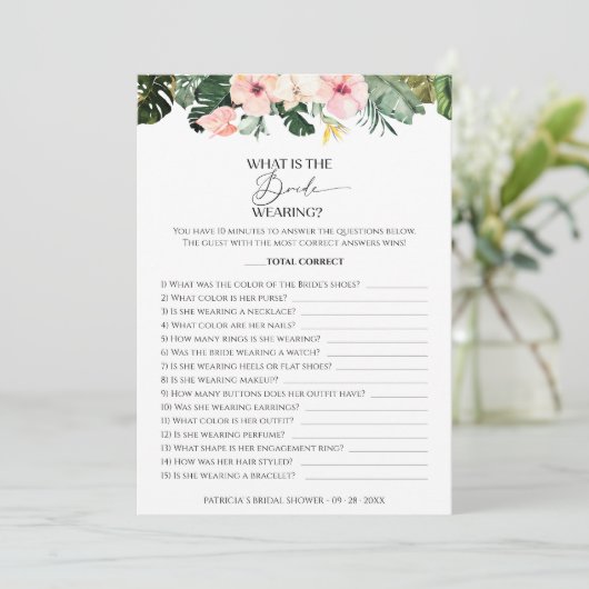 花嫁がゲームのトロピカルカードを着ているとは 招待状 (スタンド正面)