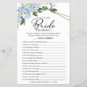 花嫁がゲームフローラダスティブルーを着て チラシ (正面)