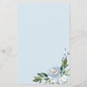 花嫁がゲームフローラダスティブルーを着て チラシ (裏面)