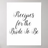 花嫁がサインになるレシピブライダルシャワー ポスター (正面)