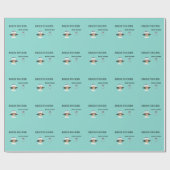 花嫁がシャワーになるパーティー パーソナライズされた ラッピングペーパー (フラット)