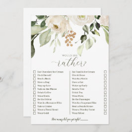 花嫁がシャワー最高ののゲームをするとは誰も知らない 招待状