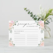 花嫁がシャンパンになるレシピフローラ エンクロージャーカード (スタンド正面)