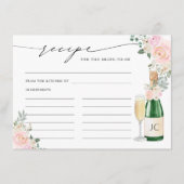 花嫁がシャンパンになるレシピフローラ エンクロージャーカード (正面)