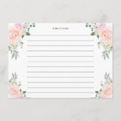 花嫁がシャンパンになるレシピフローラ エンクロージャーカード (裏面)