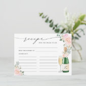 花嫁がシャンパンになるレシピフローラ エンクロージャーカード (スタンド正面)