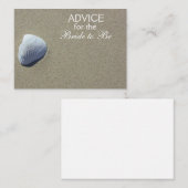 花嫁がビーチシーシェルカードになるアドバイス アドバイスカード (正面/裏面)