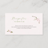 花嫁がピンクフローラになるレシピ エンクロージャーカード (正面)