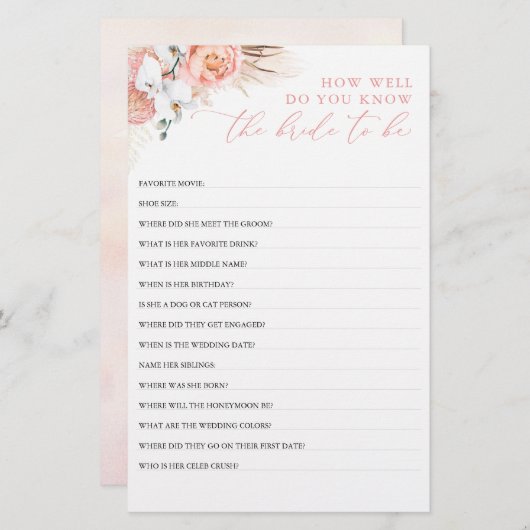 花嫁がブライダルシャワー (正面/裏面)