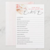 花嫁がブライダルシャワー (正面/裏面)