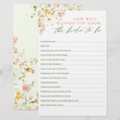 花嫁がブライダルシャワー (正面/裏面)