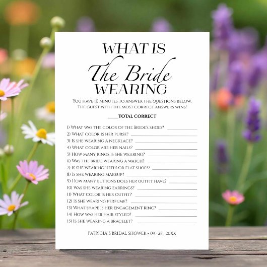 花嫁がミニマリストのゲームカードを着ているのは何か 招待状