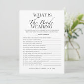 花嫁がミニマリストのゲームカードを着ているのは何か 招待状 (スタンド正面)